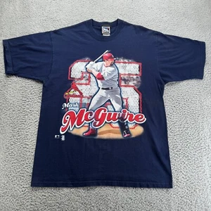 Vintage Mark McGwire Pro Player Shirt Large St Louis Cardinals Blue Red Bash - Bild 1 von 7