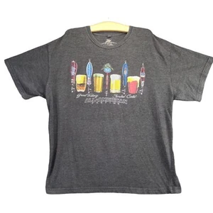 Newport Blue T Shirt Mens SZ XL Gray Beer Alcohol Graphic All American Tradition - Picture 1 of 12