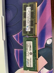 Crucial/Samsung 4GB 2x 2GB DDR3 1066 MHz PC3-8500 Sodimm Laptop, Mac, RAM - Picture 1 of 2