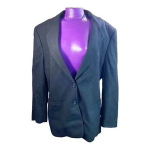 United Colors of Benetton men’s vintage black Italian wool men’s jacket 44 - Picture 1 of 10
