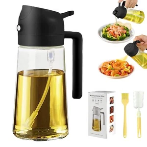 Olive Oil Sprayer for Cooking,470 ml Food Grade Olive Oil Spray Bottle - Picture 1 of 7