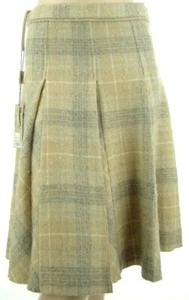 $645 New BURBERRY Multi Colored Designer Plaid WOOL Skirt US 4 UK 6 - Picture 1 of 2