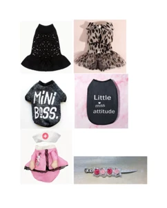 Pet Clothes: Dresses/Sweatshirt/Sleeveless Shirt/Nurse Costume/Fancy Collar - Picture 1 of 23