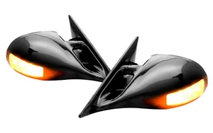 IPCW CML-94AD Black M3 Style Manual Side Mirrors w/ LED Turn Signal for Accord - Picture 1 of 5