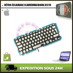✅HINTERGRUNDBELEUCHTUNG BACKLIT FRANZÖSISCHE TASTATUR FR APPLE MACBOOK PRO 13" UNIBODY A1278 - Bild 1 von 2