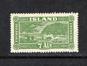 MINT STAMP OF ICELAND, (PICTORIAL), CV=100,-Eur, 1925, MVLH, SEE SCAN - Picture 1 of 2