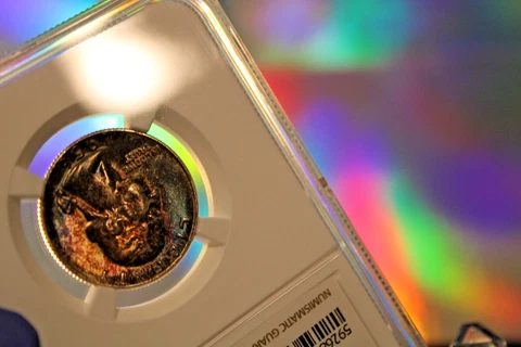 1956 NGC~MS 64 WASH QUAR. (PURPLE TRAINWRECK)UNREEEL 1 OF 1..RAINBOW COLLISION!! Cover