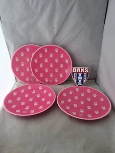 M&S Marks And Spencer’s Percy Pig Set Of 4 Melamine Pink Plates  - Picture 1 of 3