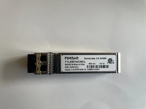 Finisar FTLX8574D3BCL 10GbE 10GFC SFP+ LC SW 850nm Unused pull from switch - Picture 1 of 1