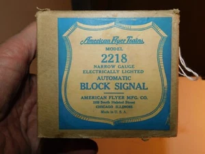 American Flyer Model 2218 Electric Lighted Automatic Block Signal NIB Standard - Picture 1 of 6