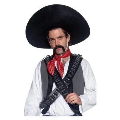 Sombrero Bandido Mexicano Auténtico Adulto Negro Foto 1 de 2