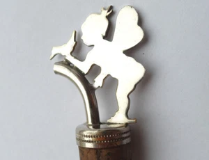 Jugendstil original alter Korken/ Zierkorken um 1900 Elf mit Vogel F220 - Picture 1 of 6