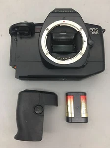 Canon EOS 650 35 mm FILM SLR Analog camera body ONLY GR-30 Grip battery D19 - Picture 1 of 11