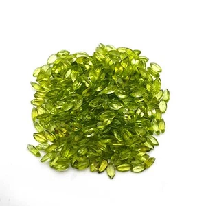 Natural Peridot Marquise Cut Loose Gemstone Lot 114 Pcs 3*6 MM 30 CT - Picture 1 of 5