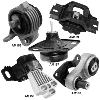 Soportes de motor y transmisión manual. Soportes 5 piezas para Ford Fiesta Ikon 2002 L4-1,6 L Foto 1 de 4