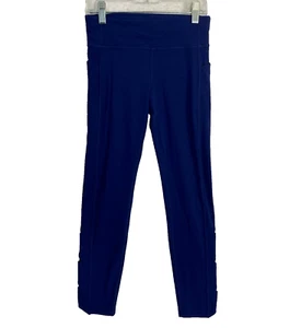 Athleta Girl Fold You So Tight Girls 12 Navy Blue L 511943 22 x 22 Leggings - Picture 1 of 14
