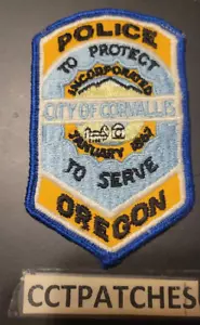 CORVALLIS, OREGON POLICE SCHULTERAUFNÄHER ODER - Bild 1 von 2