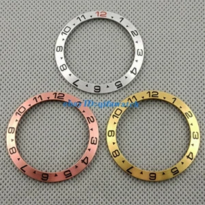 38mm oro plata acero inoxidable inserto bisel para relojes automáticos de 40 mm - Imagen 1 de 7