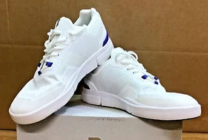 On Cloud The Roger Spin Womens White Indigo Shoes 3WD11481098 - Picture 1 of 8