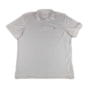 Vineyard Vines On The Go Sankaty Polo Mens Large White USA Flag Whale Print OTG - Picture 1 of 10