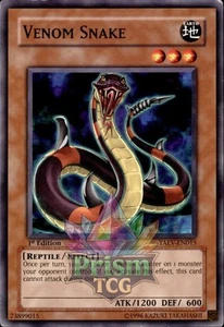 1st Ed Venom Snake TAEV-EN015 Yugioh - Picture 1 of 1