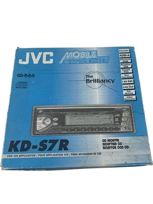 JVC KD-S7R Car Stereo CD Receiver 40Wx4 Negative LCD Detachable Panel - Image 1 of 4