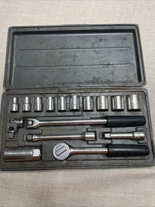 Vintage Wright Tool 301 Socket Wrench Set · 16 Piece · 3/8" Drive, See Discrip - Picture 1 of 11
