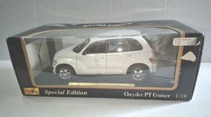 Maisto Special Edition White 2000 Chrysler PT Cruiser 1:18 Model Car NIB - Picture 1 of 5