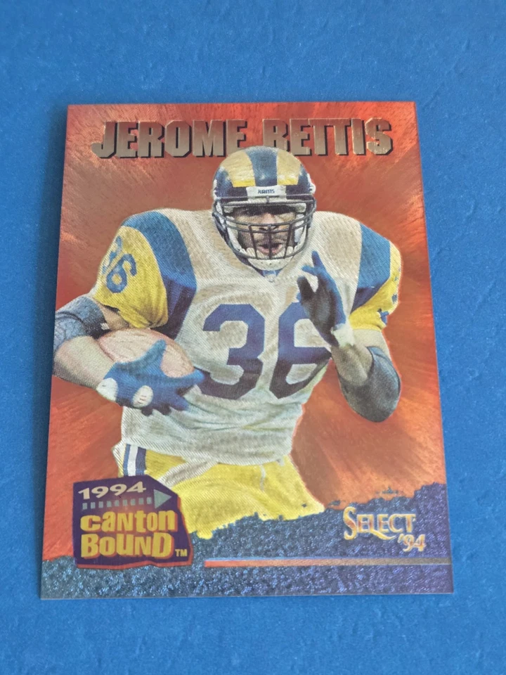 JEROME BETTIS  - 1994 PINNACLE SELECT - CANTON BOUND INSERT CARD - Image 1 of 2