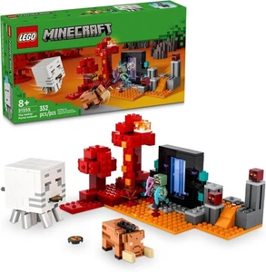LEGO Minecraft: The Nether Portal Ambush (21255) *NUEVA caja abollada sellada* - Imagen 1 de 8