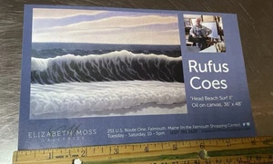 ELIZABETH MOSS Art Gallery Exhibit Ad Rufus Coes Ad#5816 - Picture 1 of 1