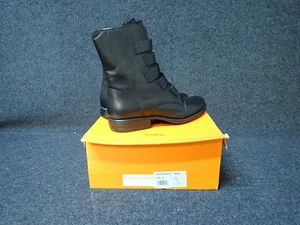NEW Miz Mooz Leighton W Leather Mid Boots Black EU 41 (BR6) - Picture 1 of 6