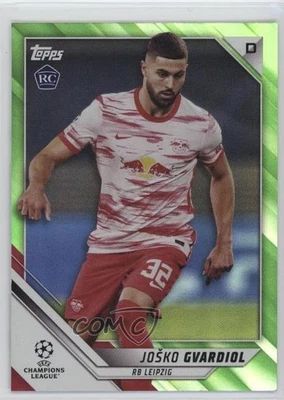 2021 Topps UCL Collection Jade Edition Neon Green /199 Josko Gvardiol Rookie RC - Image 1 of 2