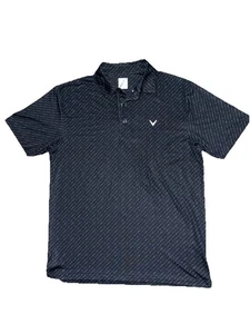 Camisa de golf Callaway Polo Opti Dry manga corta para hombre mediana negra - Imagen 1 de 5