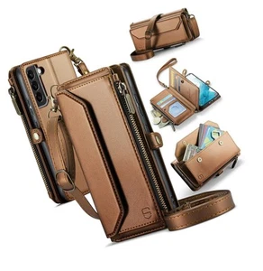 Crossbody Wallet Case Compatible with Samsung Galaxy S22 5G RFID Blocking Card - - Picture 1 of 9