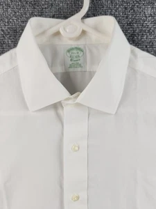 Brooks Brothers French Cuff Non-Iron Classic White Cotton 15.5 35 Men Shirt - Picture 1 of 15
