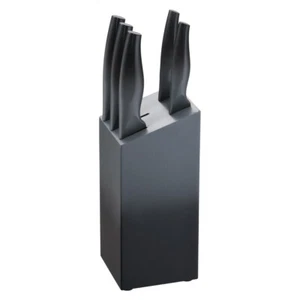 Michelino 6-teiliges Messer-Set mit Block Präzisionsklingen rostfreier Grau - Picture 1 of 1