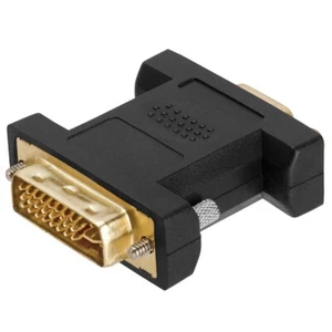 DVI-I Dual Link Male to VGA Female Monitor Video Adapter Converter Gold Plated - Picture 1 of 2