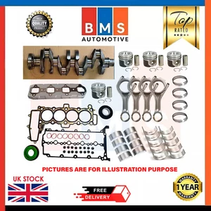 LAND ROVER JAGUAR 204DTD 2.0D ALLOY STEEL CRANKSHAFT WITH ENGINE REBUILD KIT NEW - Picture 1 of 8