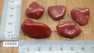 LOT JASPE ROUGE pierre roulee mineraux lithotherapie reiki collection quartz - Picture 1 of 1