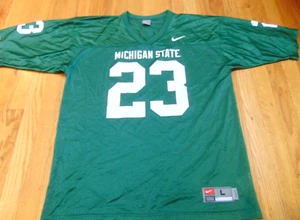 NWOT VINTAGE TEAM NIKE NCAA MICHIGAN STATE SPARTANS #23 FOOTBALL JERSEY SIZE L - Picture 1 of 4