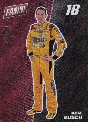 PANINI 2017 THE NATIONAL KYLE BUSCH #R6 50/99 RAPTURE PARALLEL CARD - Image 1 of 2