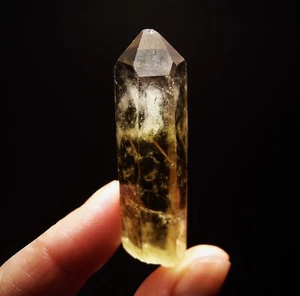 Clear & Citrine Mix w/ Wispy Veil Phantom, Window, Etching, Record Keepers 19.6g - Picture 1 of 15