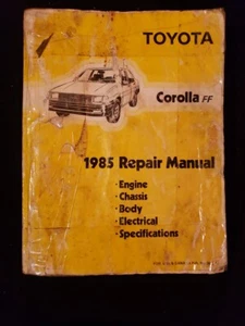 Original 1985 Toyota Corolla FF Repair Manual Printed in Japan - Bild 1 von 6