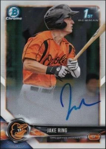2018 Bowman Chrome Prospect Autographs #CPA-JRI - Jake Ring Rookie Auto - Picture 1 of 4
