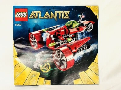 2009 Lego Atlantis Typhoon Turbo Sub Instruction Manual Only 8060 - Image 1 of 2