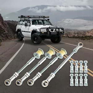 4 Front & Rear Adjustable Sway Bar Link Kit For Nissan Patrol GU Y61 2"-8" Lift - Picture 1 of 13