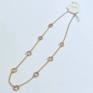 NWT! Ralph Lauren Gold Tone Necklace - Picture 1 of 7