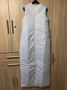 Winter Schlafsack 180 cm NEU hellblau mit großen weißen Punkten - Bild 1 von 1