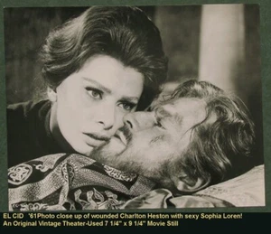 Fotografía de película original 1961 Sophia Loren / Charlton Heston * El Cid * - Imagen 1 de 1